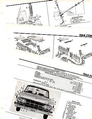 1964 mercury comet parts catalog